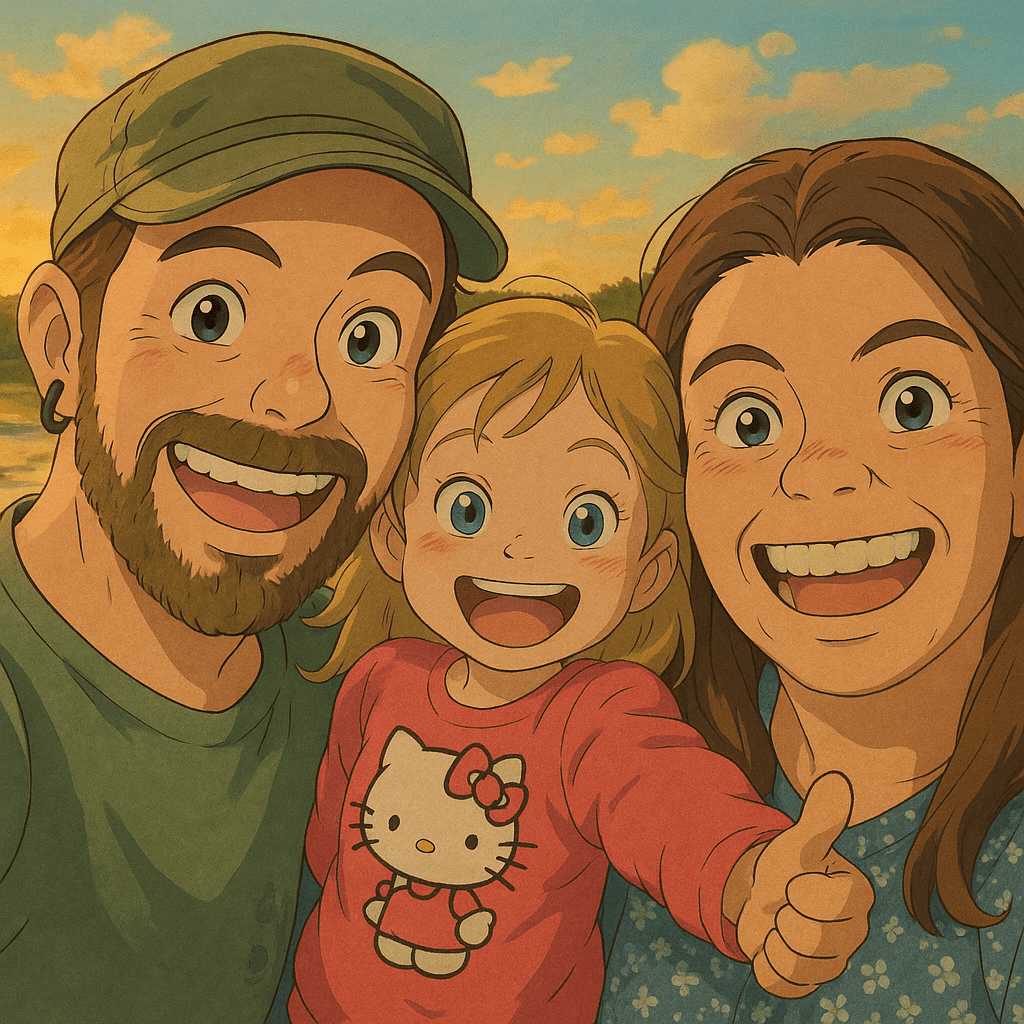 Lenni Bear and his family