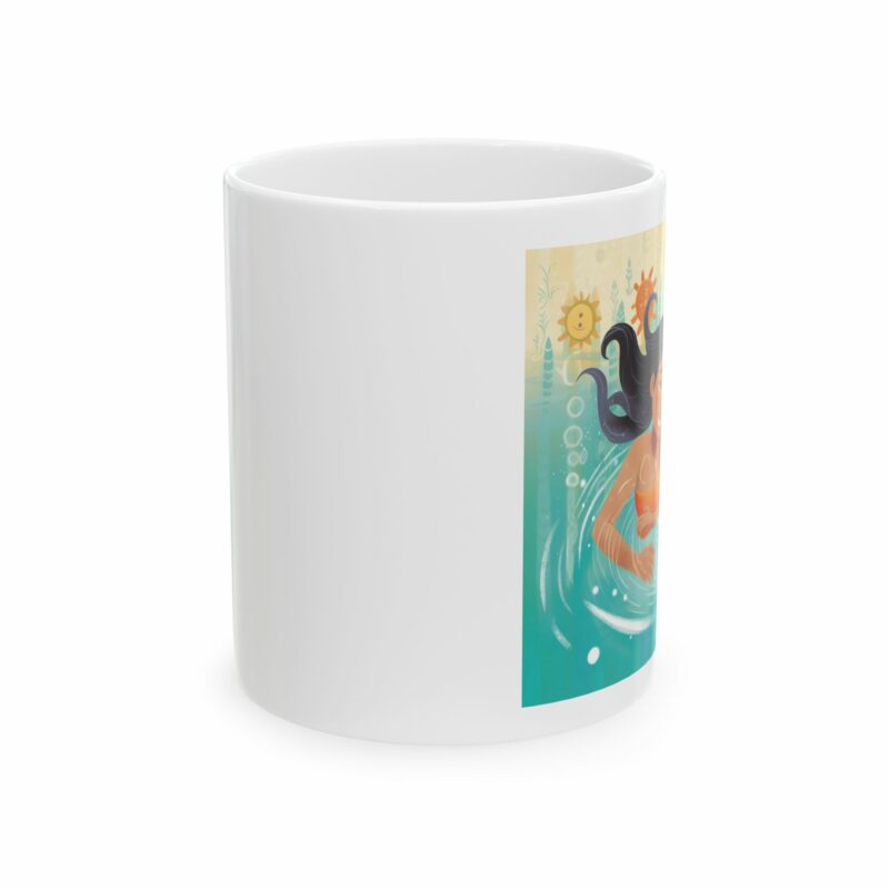 Often we go swimming! Ceramic Mug 11oz - Image 2