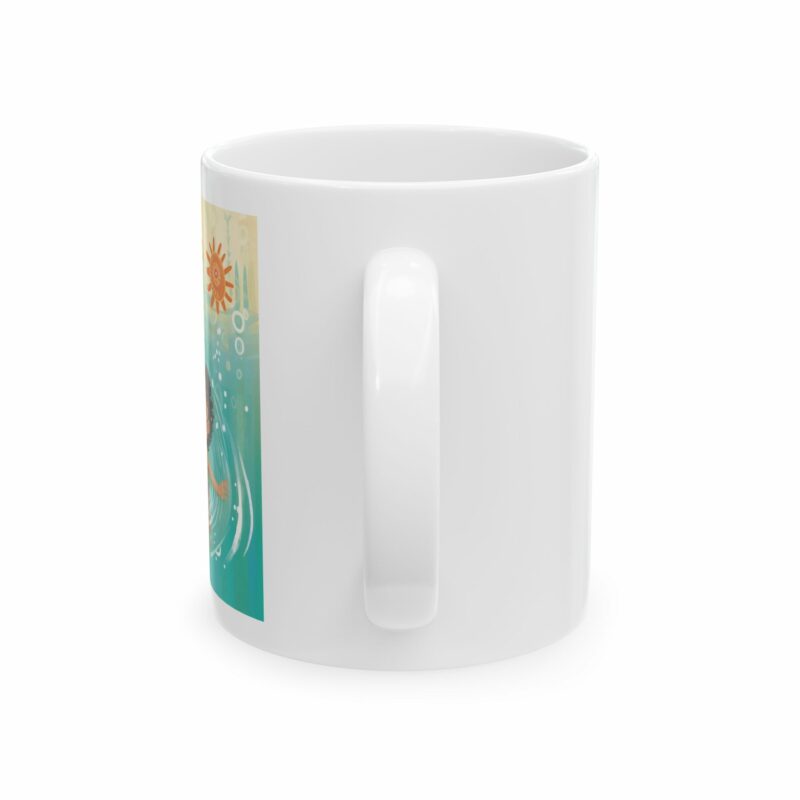 Often we go swimming! Ceramic Mug 11oz - Image 3